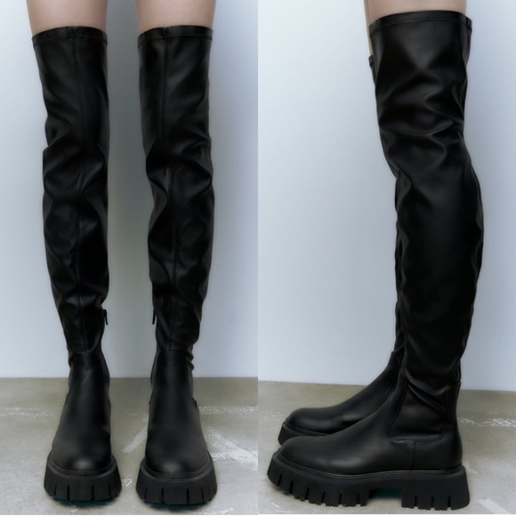 Zara Over the knee boots - Picture 1 of 8
